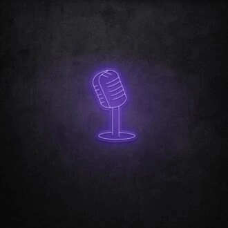 Microphone LED Neon Sign