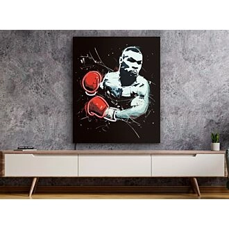 Elevate your man cave, sports bar, or office space with the electrifying Mike Tyson Boxing wall art Pop art LED UV neon sign.