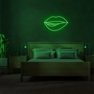 Brighten Up Your Bedroom or Glamourize Your Next Party with Mini Lips LED Neon Sign.