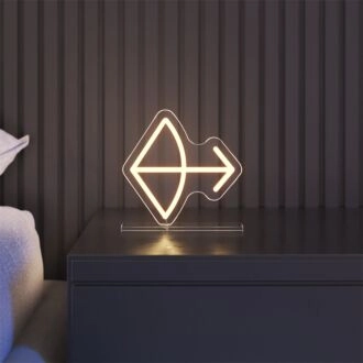 Brighten Your Space: Perfect for Home Office, Dorm Room, or Birthday Celebrations - Mini Sagittarius LED Neon Sign