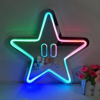 Stellar Glow Colorful Mirror Neon Signs