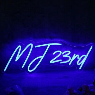 MJ 23rd BLue Neon Sign