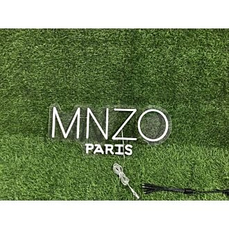 Brighten Up Your Space: Mnzo Paris White LED Neon Sign, Perfect for Office, Home Decor, and Chic Events