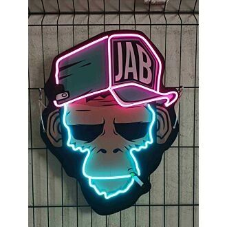 Brighten Up Your Space with Monkey Neon Sign Chimp Bored Ape Wall Art LED UV Neon Sign - Perfect for Home Decor, Office Ambiance, or Adding Flair to Your Bar and Party Settings.