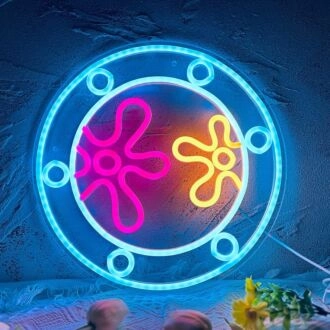 Moon and Two Flowers Great Party Neon Sign Event Decor