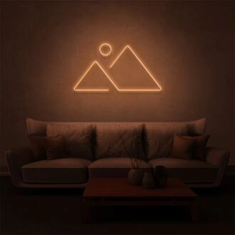 Elevate Your Space: Mountain Ranges Adventure LED Neon Sign for Home Decor, Bars, and Outdoor Adventure Settings