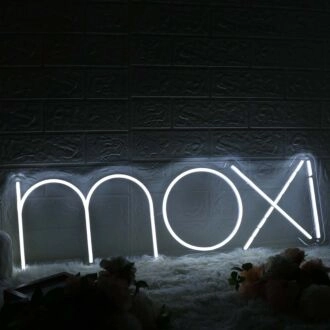 Moxi White Neon Sign