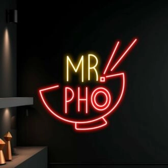 Mrpho Logo Restaurant Led Neon Sign Pho Noodle Neon Led Sign