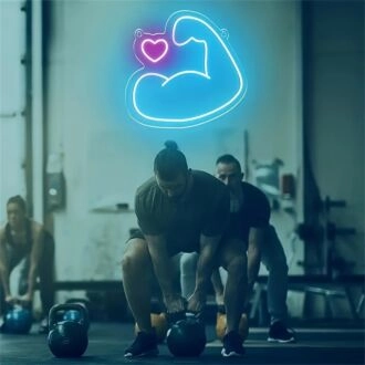 Verbessern Sie das Ambiente Ihres Fitnessstudios oder Männerzimmers mit dem Muscle Arm LED-Neonschild: Ein handgefertigtes LED-Nachtlicht mit Sportthema, perfekt für Heimdekoration, Fitnesscenter und festliche Veranstaltungen.