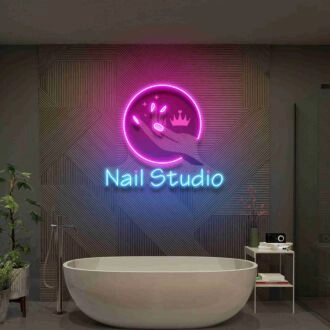 Nail Studio Uv Neon Sign Beauty Salon Sign Spa Decor For Walls