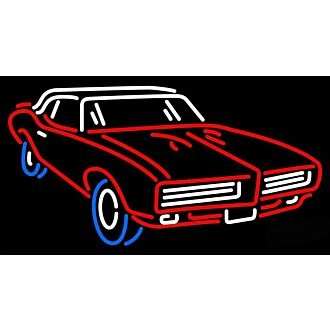 Neon Car Signs Neon Tube Light Wall Decor for Car Enthusiasts