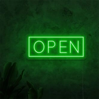 Brighten Your Store, Bar, or Home Entrance with the Enchanting Neon Open Sign Sketch and Etch Us.