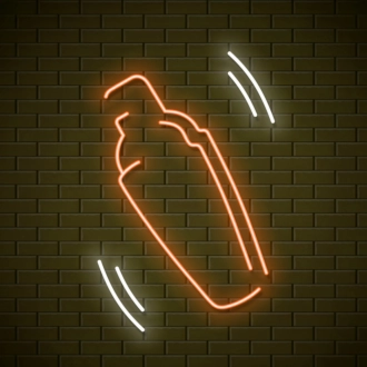 Fun Shaking Cocktail Shaker Neon Light