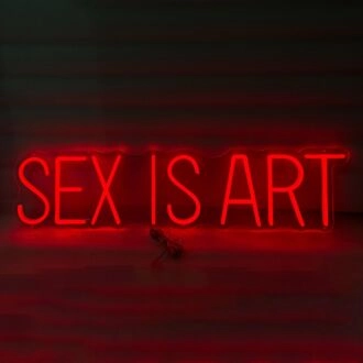 Sex is Art Neon Sign Redefining Sensuality with Style