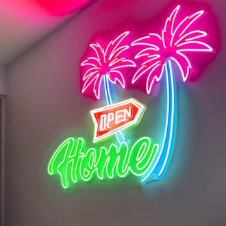 Customize Open Home: Illuminate Your Space with Neon Welcome