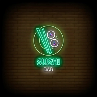 Customize Sushi Bar: Add a Touch of Neon Sushi to Your Space