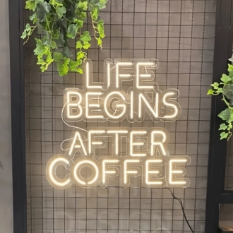 Life Begins After Coffee Neon Sign: Energize Your Mornings