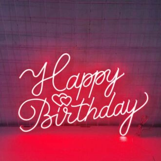 Happy Birthday Neon Sign