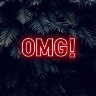 Brighten Up Your Space: Omg Outline LED Neon Sign, Perfect for Home Decor, Office Ambiance, or Vibrant Storefront Display.