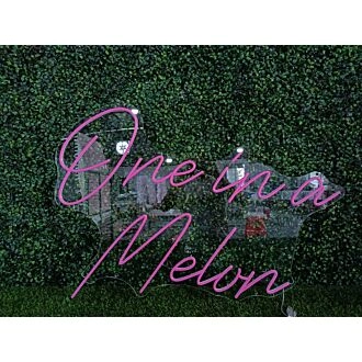 Brighten Up Your Bar, Office, or Wedding with the One In A Melvn Pink LED Neon Sign.
