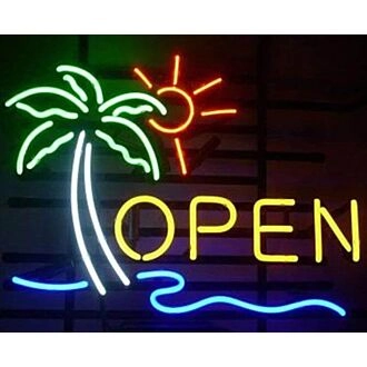 Open Neon Sign Wall Art Sign