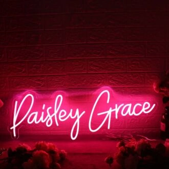 Paisley Grace Red Neon Sign