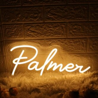 Palmer Yellow Neon Sign