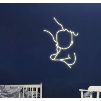 Parents and Baby Neon Sign