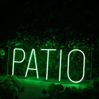 Patio Green Neon Sign