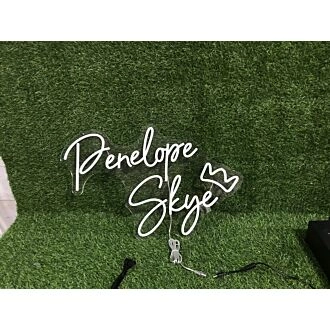 Brighten Up Your Space: Penelope Skye With Crown LED Neon Sign for Home Decor, Office Bliss, and Bar Ambiance