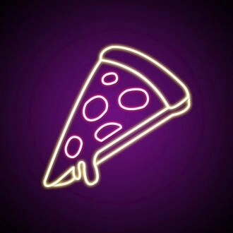 Pepperoni Pizzas Neon Sign Ideal for pizzerias and food lovers