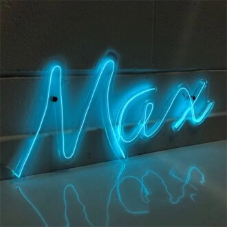 Brighten Up Any Space: Personalised LED Neon Max Name Sign for Weddings, Bars, and Home Décor.