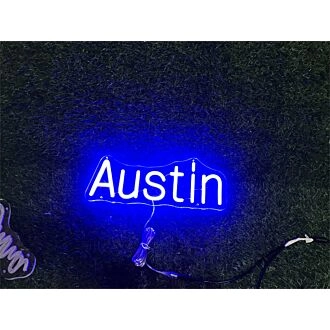 Add a Unique Glow to Your Home Decor, Office Ambiance, or Special Events with Personalize Custom Austin LED Neon Sign.