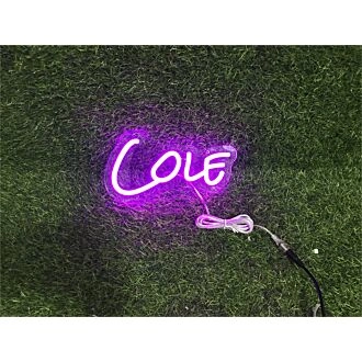 Bring Your Space to Life: Personalize Custom Cole LED Neon Sign for Home, Office, Bar, and Special Celebrations