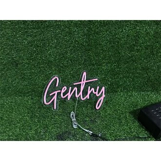 Brighten Up Your Special Moments: Personalize Custom Gentry LED Neon Sign for Weddings, Birthdays, and Home Ambiance.