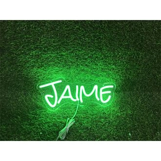 Brighten Up Your Space: The Personalize Custom Jaime LED Neon Sign for Home Decor, Celebrations, and Business Venues.