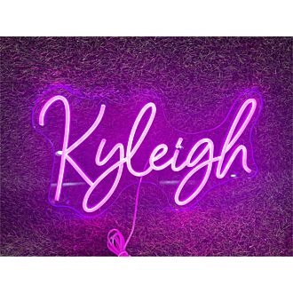 Brighten Up Your Space - Perfect for Home Decor, Bars, and Celebrations with the Personalize Custom Kyleigh LED Neon Sign.