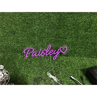 Elevate Your Space: Personalize Custom Paisley LED Neon Sign for Weddings, Bars, and Home Décor