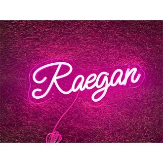 Elevate Your Space: Personalize Custom Raegan LED Neon Sign for Home Decor, Office Ambiance, Storefronts, and Special Celebrations