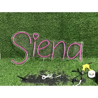 Transform Your Space: Personalize Custom Siena LED Neon Sign Perfect for Weddings, Bars, and Home Décor