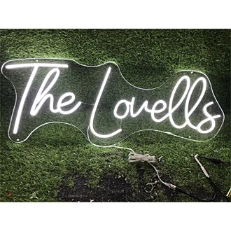 Brighten Up Your Space: Personalize Custom The Lovells LED Neon Sign for Weddings, Bar Decor, and Office Ambiance.