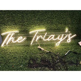 Bring Your Space to Life: Personalize Custom The Triays LED Neon Sign for Home Decor, Bars, and Events.