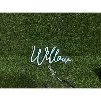 Brighten Up Your Space: Personalize Custom Willow LED Neon Sign for Home Decor, Office Vibes, Storefronts, and Buzzing Bars