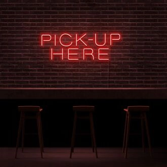 Pick up Here Neon Sign for Cafes and Restaurants