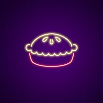 Pie Neon Sign for Kitchens and Food Lovers