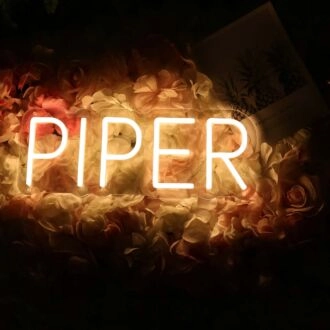 Piper Yellow Neon Sign