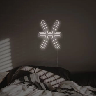 Brighten Up Your Space: Pisces LED Neon Sign for Home Decor, Office Ambiance, and Bar Appeal