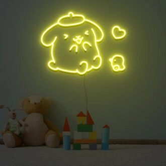 Pom Pom Purin Neon Sign for Fun and Playful Spaces
