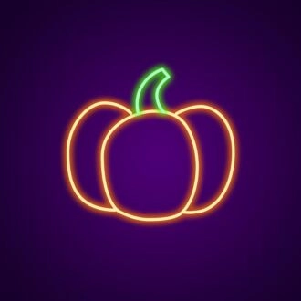 Pumpkin Custom Neon Sign Perfect for Halloween decorations