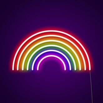 Rainbow Sign Neon Sign for Colorful Decor